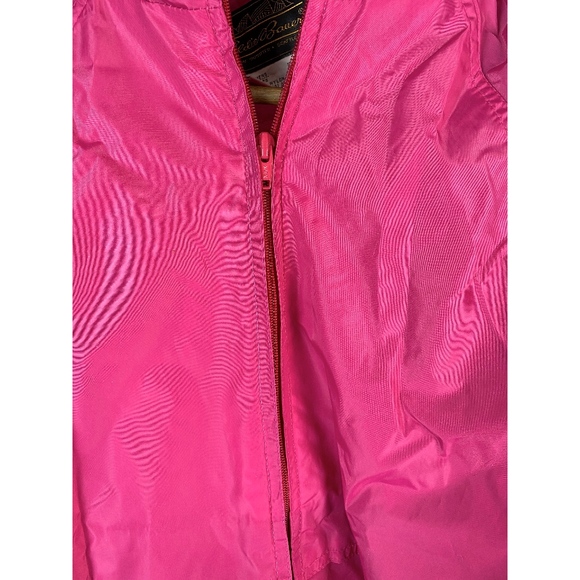 Eddie Bauer Pink Windbreaker With Zip Away Hood - Picture 5 of 7